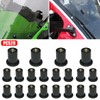 JNNJ Pack of 20 Motorcycle Windscreen Nuts, M5 Rubber Well-Nuts,