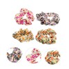 Healvian 4pcs Elegant Retro Floral Hair Tie Women Hair Accessories