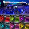 Bluetooth Ambient Lighting for Cars, Tasmor RGB, LED Interior Lighting