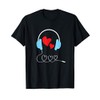 Valentines Day Heart Music Love Hip Hop Headphones Gift T-Shirt