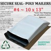 2,000 Pack of 10" x 13" White Poly Mailers -