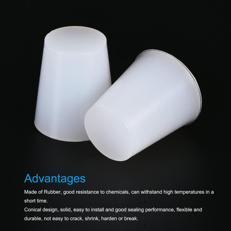 sourcing map Pack of 5 Rubber Plugs 19 mm to