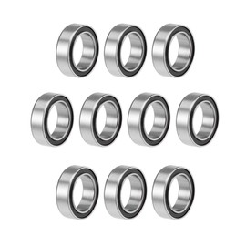 sourcing map MR128-2RS Deep Groove Ball Bearings 8mm x 12mm x 3.5mm Double Sealed Chrome Steel P6(ABEC3) 10pcs