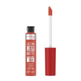 Rimmel London Lasting Mega Matte Liquid Lipstick, Long-Lasting, Hydrating, Vegan Formula - 600 - Coral Sass, 0.25oz