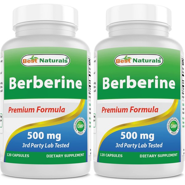 Best Naturals Best Naturals Berberine 500mg 120 Capsules - Supports
