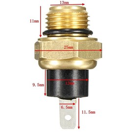 Alamor 16 mm Thread Radiator Fan Thermo Detect Switch 37760 MT2 003 3042678 for Honda Motorcycle