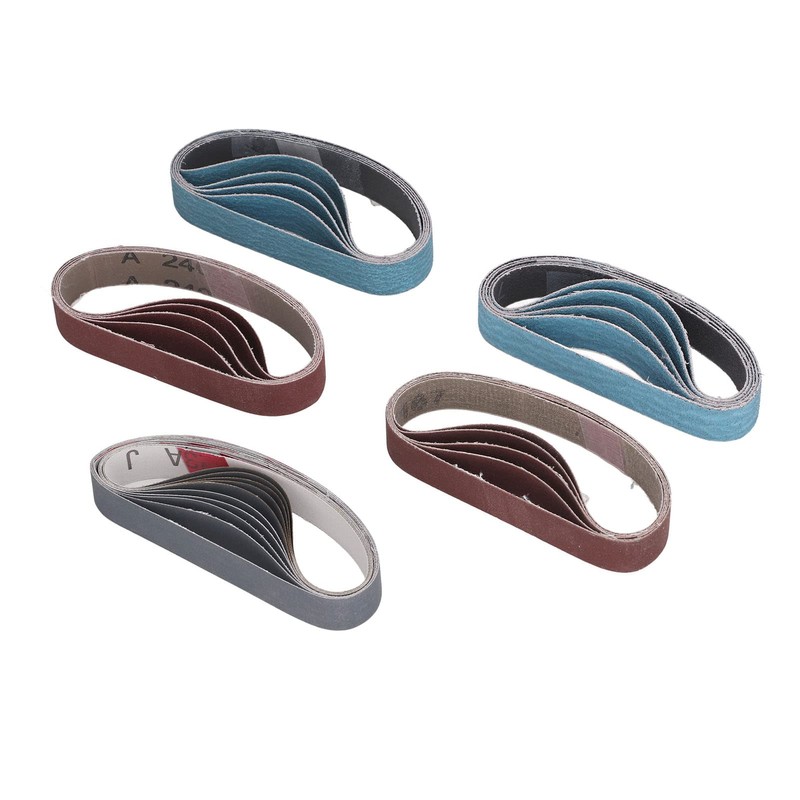 Sanding Belt, Fine Flat Seam Multifunction Sanding Belt Set 80