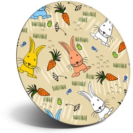 Destination Vinyl ltd Magnet for Refrigerator, Fridge - Cute Cartoon Rabbit Drawings for Office, Cabinet and Whiteboard, Magnetic Stickers, 13021