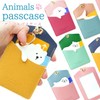 KOYOKOMA Pass Case, Animal, Tricolor White Bear, Cat, Poodle, Dog,