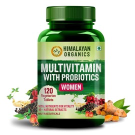  Generic Multivitamin with Probiotics Supplement for Women with 60+ Essential Ingredients | Multiminerals for Immunity and Energy, Hair, Skin & Bone Support - 120 Veg Tablets