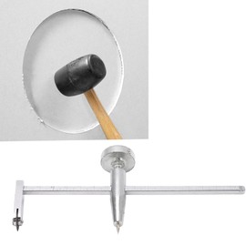 Yctze Drywall Cutting Tool, Drywall Saw Tool, High Efficiency Stainless Steel Silver Circle Hole Cutter Decoration Building Industrial Drywalls for Circle Cutting, Yctze36teuhsc8b