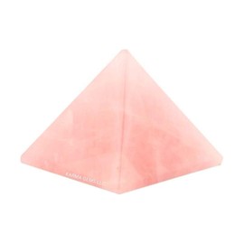 Rose Quartz 2 to 2.5 inch Natural Pyramid Carved Chakra Healing Crystal Reiki Stone Gemstone Radiation Deflection Home Decor Gift Decoration Crafts (Rose Quartz)