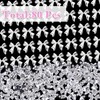80 Pcs Sliver Bow Nail Gems Charms, 3D Bowknot Nail