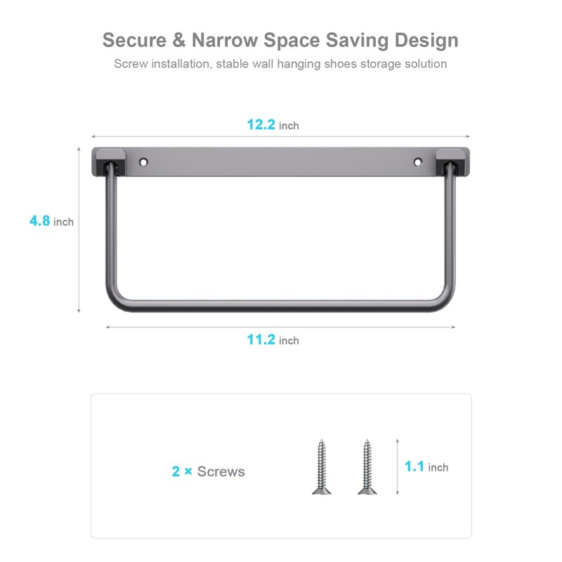 Wall Mounted RV Shoe Racks 4 Pack Foldable RV Shoes