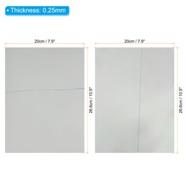 PATIKIL 12.9" Polarized Film Sheets, 2 Pack Adhesive Polarizer Linear Polarizing Filter 26.6x20cm for Screen Photography Lighting, 0/90 Degree