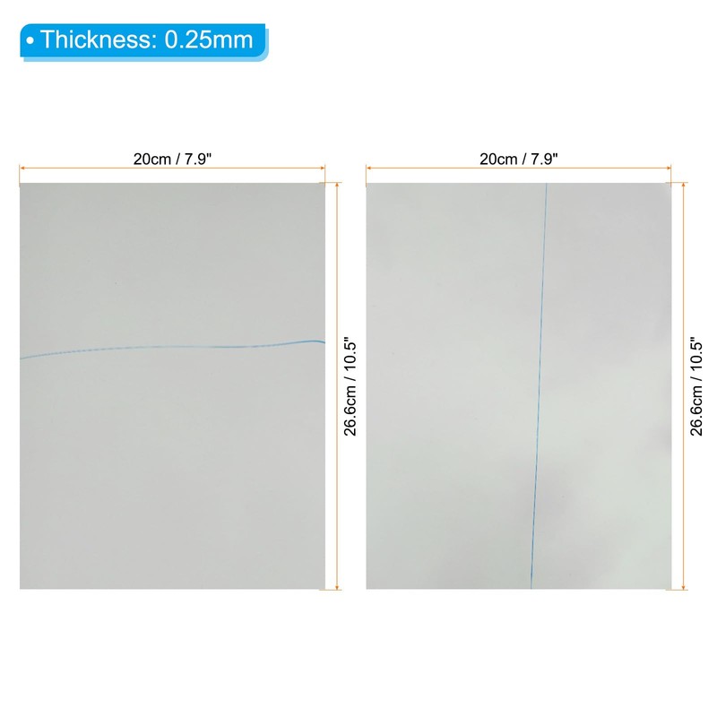 PATIKIL 12.9" Polarized Film Sheets, 2 Pack Adhesive Polarizer Linear