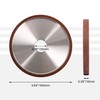 CNBTR Resin Diamond Parallel Grinding Wheel 180# Silver 100x10x20mm for