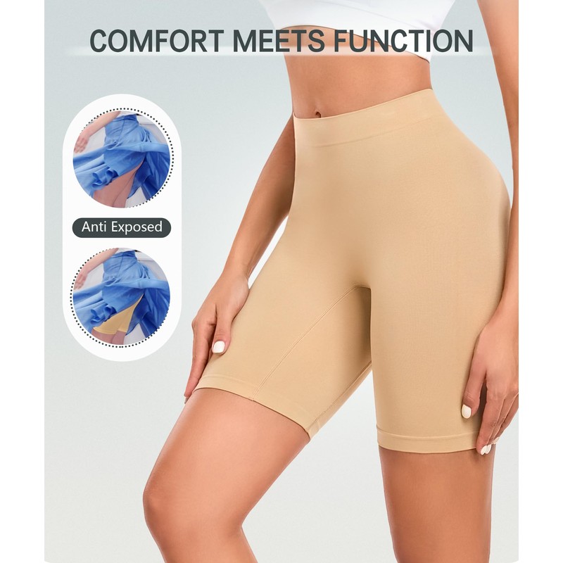 Okimay 6 Pack Slip Shorts for Under Dress Anti Chafing