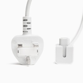 UK Power Adapter Extension Cable 1.8m/6ft for MacBook Apple Chargers, for International Travel with a Laptop