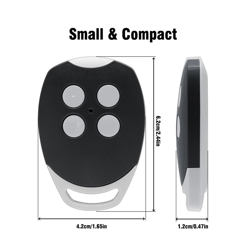 433.92MHz Garage Opener Remote Control, 3 Pieces for Ditec GOL4,