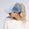 C.C Gorra de béisbol Lisa Hatsandscarf (BT-6), Celeste, Talla única