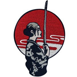 Bushidou Embroidered Badge Iron on or Sew on Patch