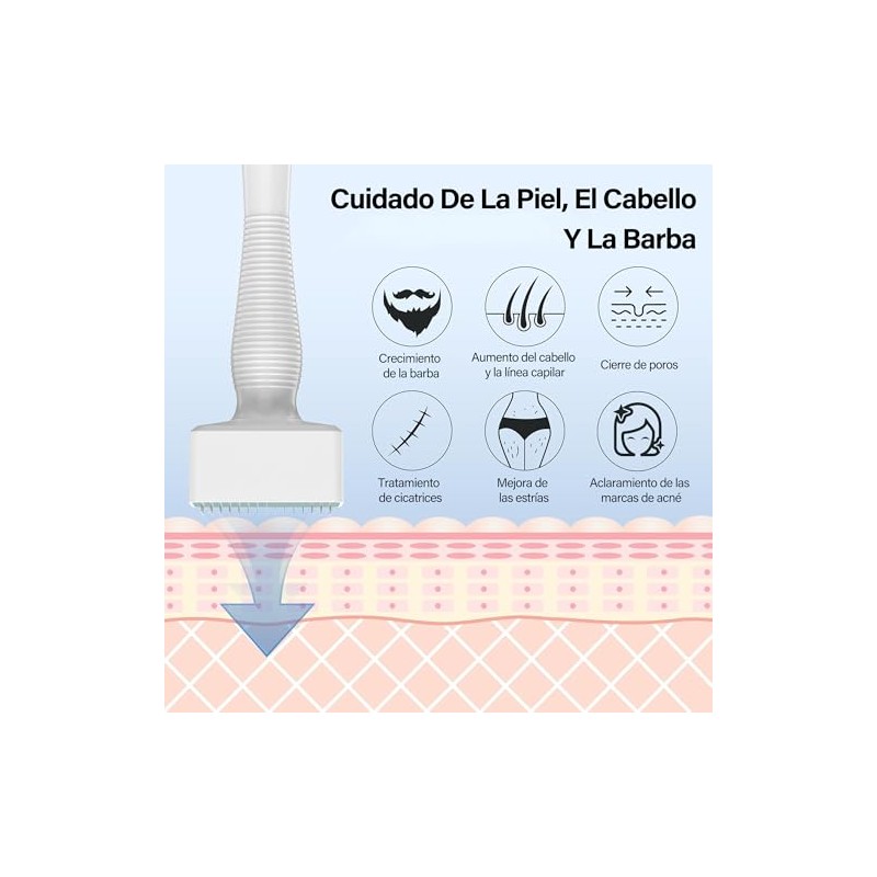 Sello de Microagujas 0.25 mm, Alternativa al Rodillo de Microagujas,