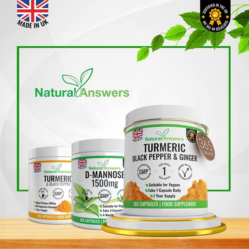 365 Turmeric, Black Pepper & Ginger Capsules - High Strength