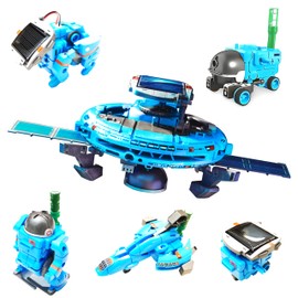 STEM Projects for Kids Ages 8-12, Science Kits, Solar Space Toys Gifts for 8-14 Year Old Teen Boys Girls, 120Pcs Building Experiments Robots for Teenage Ages 9 10 11 12.