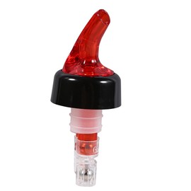 HAOHIZE Wine Aerator Pourer Spout, 15mL Wine Air Aerator Liquor Pour Spouts Wine Aerator Attaches Bottle Pourers Plastic Quick Shot Measuring Bottle Pourer Drinks Bar Wine Cocktail (Red)
