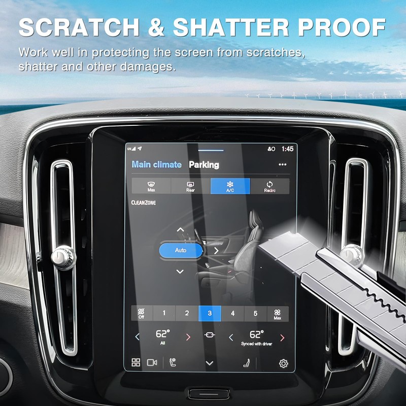 Karltys 2 Pack Screen Protector for Volvo XC40 XC60 2018-2024