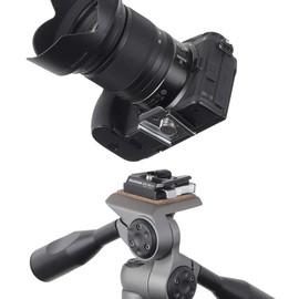 HAKUBA Tripod Accessories Quick Shoe III Small Base and Adapter Set for Digital Camera SLR Camcorder Quick Release Plate HQS3-S 4977187304701