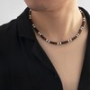 Puka Shell Necklace Men Seashell Necklace Clay Bead Necklace for