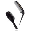 BABLO Pomade Folding Comb & Hairbrush Set Comb Mens Coarse
