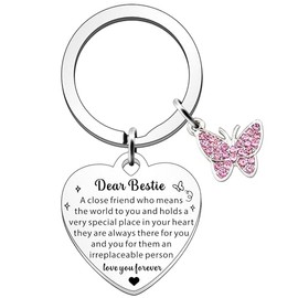 SDOFY Bestie Gifts for Women Gifts for Friends Female Friendship Birthday Christmas Keyring Best Friend Presents for Women
