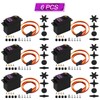 6-Pack MG996R 55g Metal Gear Torque Digital Servo Motor for
