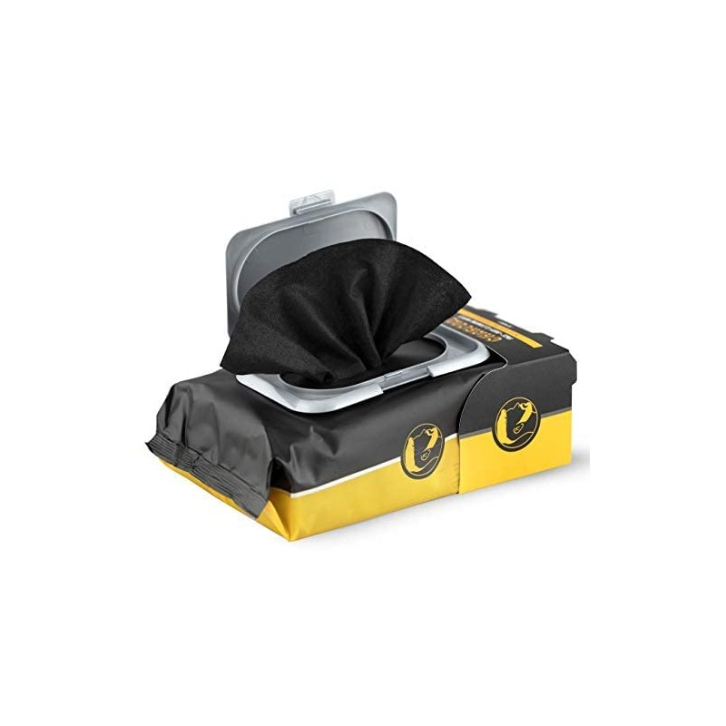 Nobleman The Face & Body Cleansing Wipes, Charcoal, 30 count