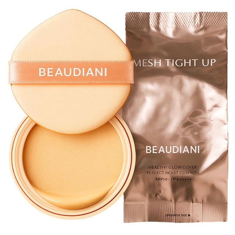 BEAUDIANI- Mesh Tight Up Cushion (02-Refil), base de maquillaje coreana,