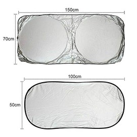 TOTMOX Car Sunshade Cover Auto Windshied Window Sun Shade Visors Block Set Durable Silver 6pc