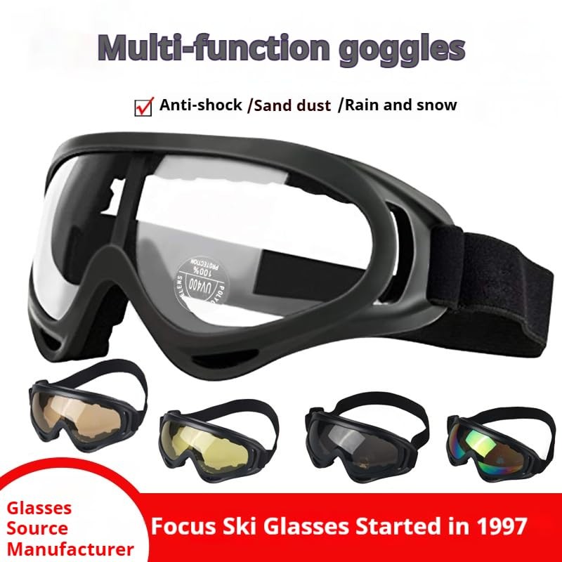 LOLOFR Sand-proof impact goggles, skiing, electric motorcycle riding, dust protection