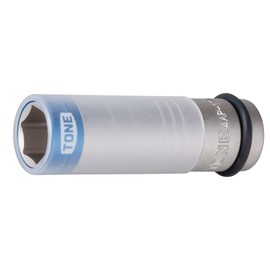 TONE Protector-equipped Impact Thin Foil Nut Socket 4AP-17N 12.7mm (1/2") Square Drive Blue 17mm Width