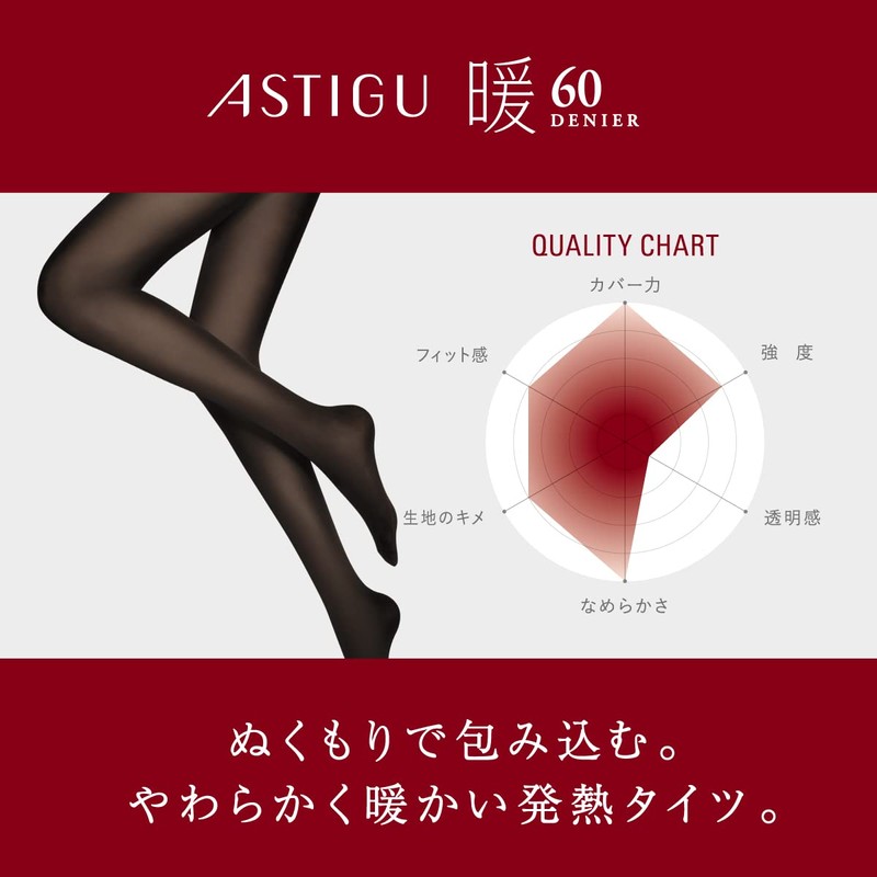 Atsugi Astigu Warming Hot Tights Dan 60 Denier Size -
