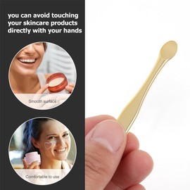 Healvian Espátulas De Maquillaje Mini Cucharas Para Crema Facial Y Mascarilla Reutilizables 12 Piezas Aplicador De Cosméticos Herramienta Para Cuidado De La Piel