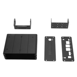 Mini Computer Case, 3 Cooling Holes Small PC Case with Camera Holder, Anti Slip Aluminum Alloy Case for Jetson Orin Nano NX Kits