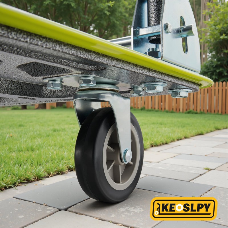 Keoslpy Upgraded Push Cart Dolly 700lbs, Foldable Platform Truck with