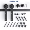 EaseLife 6.6 FT Sliding Barn Door Hardware Track Kit,Basic J