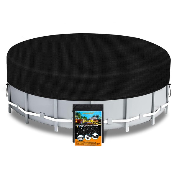 AXPQHL Round Pool Cover, Diameter 370 cm, Whirlpool Cover for