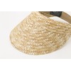 Jacobson Straw Hat - Slip On Braid Visor,Tan,Adult