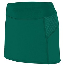 Augusta Sportswear 2420 Women's Femfit Skort, Dark Green/Graphite, Large Pack