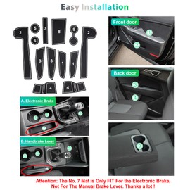 GAFAT Compatible with Kia Sportage NQ5 2022-2024 2025 (Manual Transmission) Non-Slip Mats, Rubber Mats Non-Slip for Centre Console, Cup Holder, Door Seam Mats, Sportage NQ5 Accessories (White)